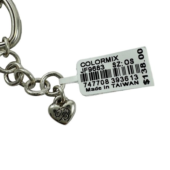 Brighton Colormix Reversible Necklace Pendant and Matching Link Bracelet NEW - Picture 8 of 10